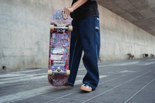 Patineta con graffiti