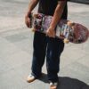 Patineta con graffiti