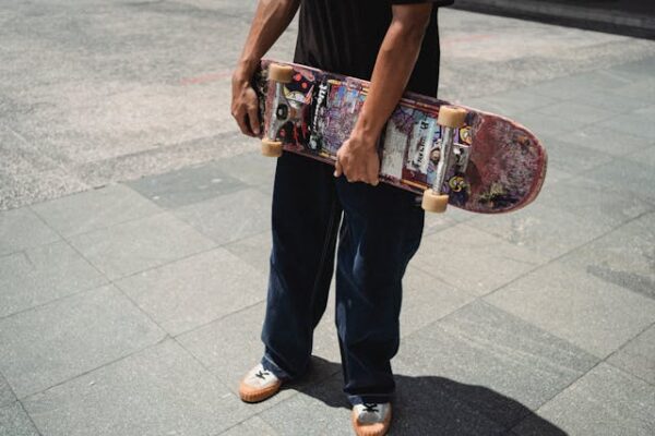 Patineta con graffiti